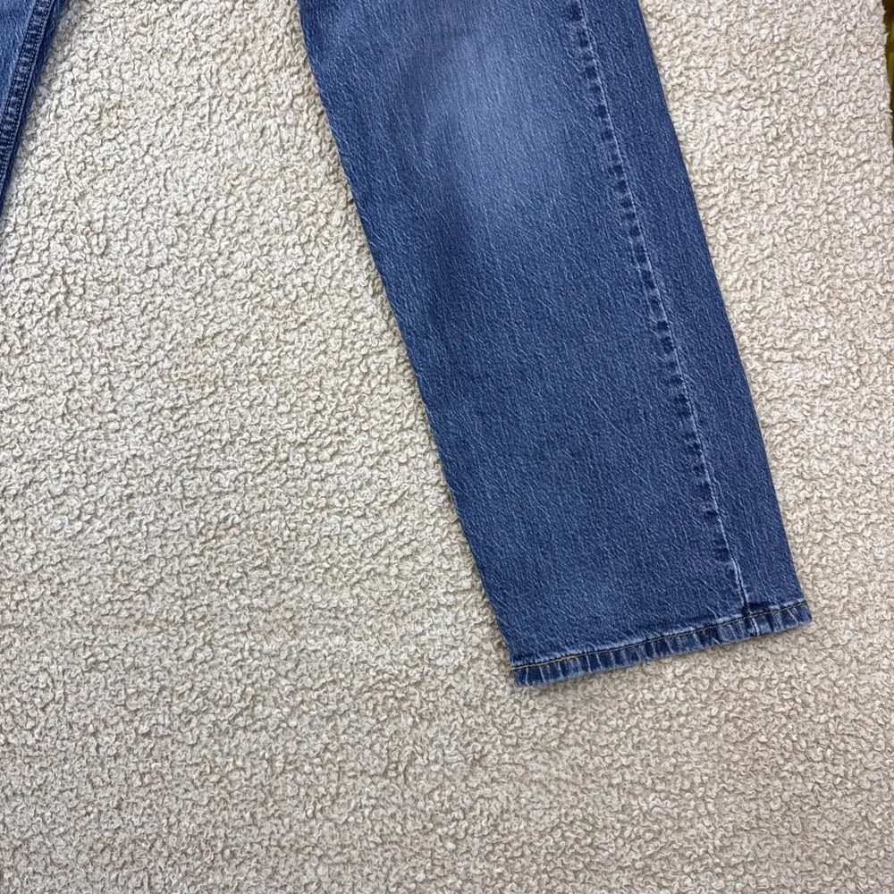 Levi's 505 Jeans Mens 36x29 Blue Regular Fit Straight Leg Medium Wash Stretch
